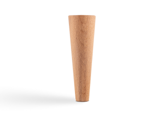 Runt konat träben ek natur 18 cm 4-pack