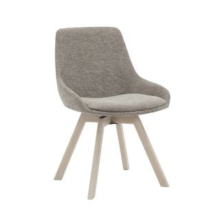 Amaris stol mörkbeige whitewash