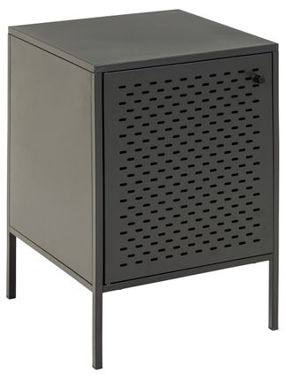 Newcastle sängbord svart metall