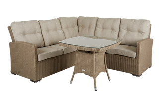 Ashfield hörnsoffa beige exkl. bord