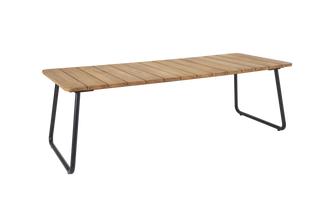 Nolli 175x90 H73 svart/teak