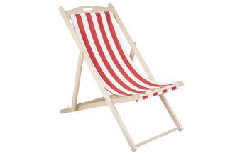 Dingla strandstol Röd/Vit