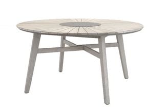 Rives matbord ø150 antikvit akacia/grå sten