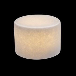 Marble vit L silk matt äkta marmor bordsljus