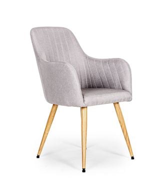 Comfort karmstol ljusgrå