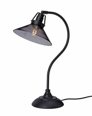 Skomakare bordslampa svart/rök