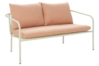 Bendt soffa pearl white / teddy orange