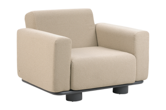 Bolster fåtölj antracit/teddy beige