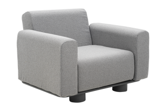 Bolster fåtölj antracit/teddy grey