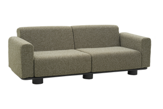 Bolster soffa antracit/teddy verde