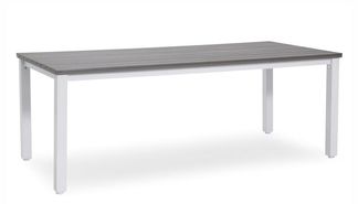 Arlöv bord 90x200 cm vit/grå