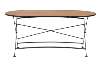Brewer 160x85 h73 cm svart/teak