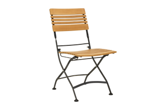 Brewer matstol fällbar svart/teak