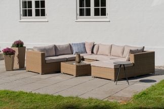 Capri loungesoffa med divan vänster
