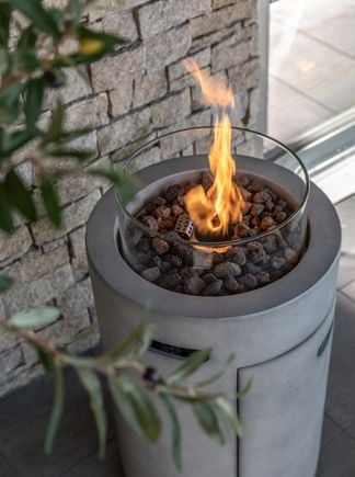 Concrete eld piedestal rund
