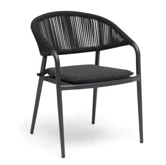 Ekeryd stol stapelbar svart