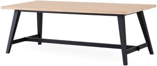 BEDROCK matbord 220 cm vitoljad ekfanér
