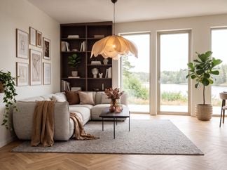 Florence soffa med öppet avslut beige