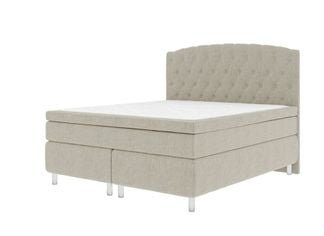 Ekerö kontinentalsäng 160x200 beige inkl. gavel
