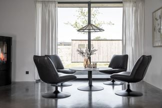 Give fåtöljgrupp antracit med Robbie soffbord