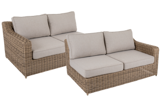 Glendon 2-sits soffa h/v rustic/beige