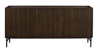 Halifax sideboard 160 brun ek/svart metall