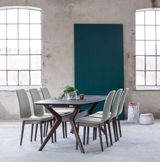 Hampton bord + hampton stol beige