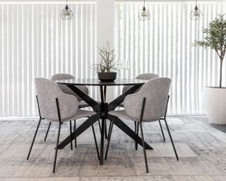 Duncan bord med Harry stolar