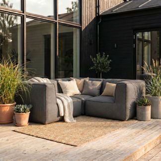 skärgård liten hörnsoffa antracit