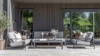 Jonstorp modulsoffa 70 70 H 90 90 med fåtölj antracit