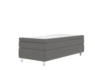 Superior Lyx Kontinentalsäng mörkgrå 90x200cm