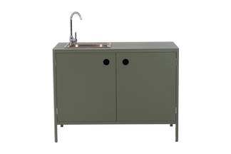 Kelia utekök med vask och kran nordic green