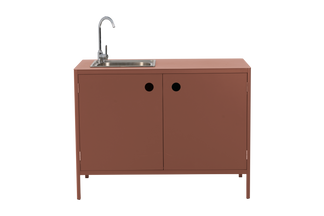 Kelia utekök med vask och kran zin red