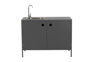 Kelia utekök med vask och kran  antracit