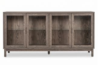 La roche sideboard glasluckor smoked oak