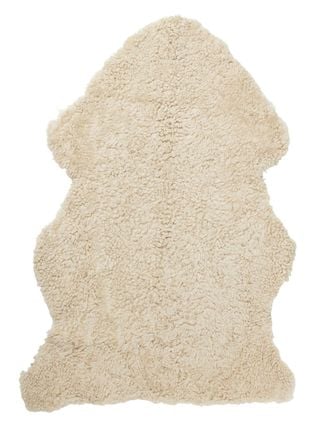 Curly-R Fårskinn Beige Moonlight