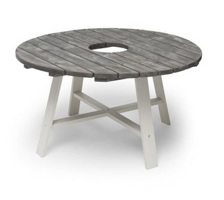 Shabby chic bord ø138 cm med zinkspann 