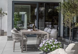 Le graisse matgrupp 200cm med cannes stolar beige