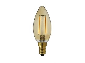 E14 Filament 2W Kron Amber