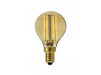 E14 Filament 2W Klot Amber