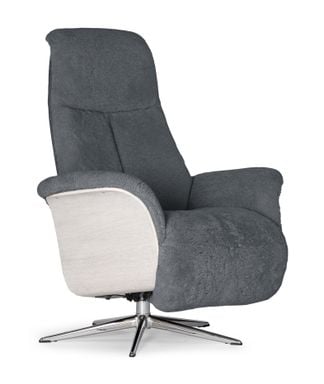 Lyngen fåtölj fårskinn (194 mörkgrå)