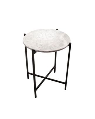 Marbilus sidobord vit marmor