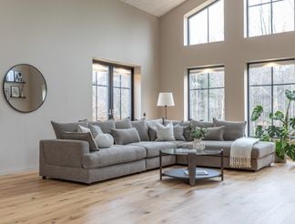 Mira soffa med öppet avslut vänster