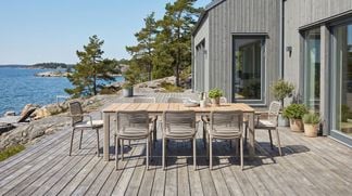 Montclair matbord med Valbonne stolar Beige