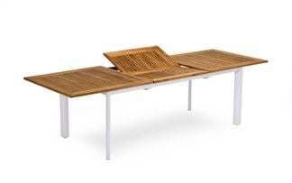 NYDALA BORD 96X200/280 CM vit/teak