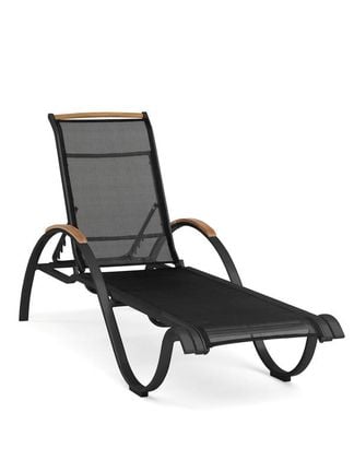 Nydala solsäng svart/teak