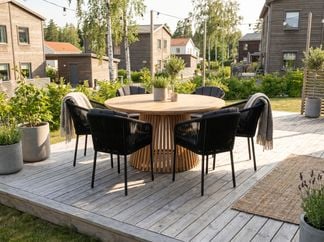 Oasis 150cm med kullen karmstol