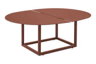 Olive soffbord 80x110 h40 cm zin red