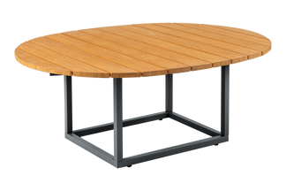 Olive soffbord 80x110 h40 cm antracit/bamboo
