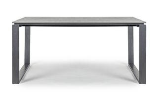 Olsby matbord 160cm grå/svart